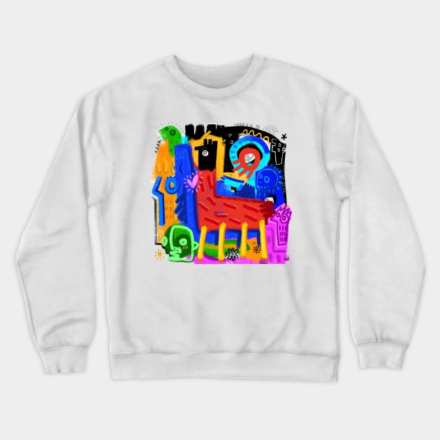 wild Crewneck Sweatshirt by Angel Rivas